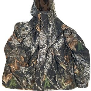 Cabela’s Dry-Plus Camo Hooded Jacket XL Reg | Waterproof | Built-In Hat Bill